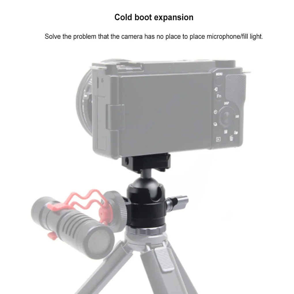Câmera Tripé Cabeça, Adaptador Universal, Bola Cabeça, Câmeras Acessórios