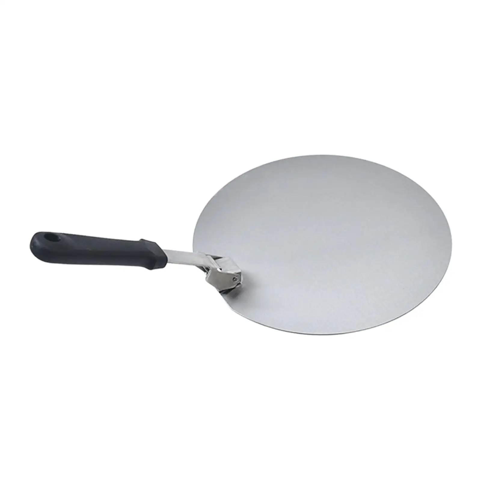 Metal Pizza Turning Peel Paddle with Comfortable Grip Handle Stainless Steel Baking Shovel for Oven Grill BBQ Serving Tray