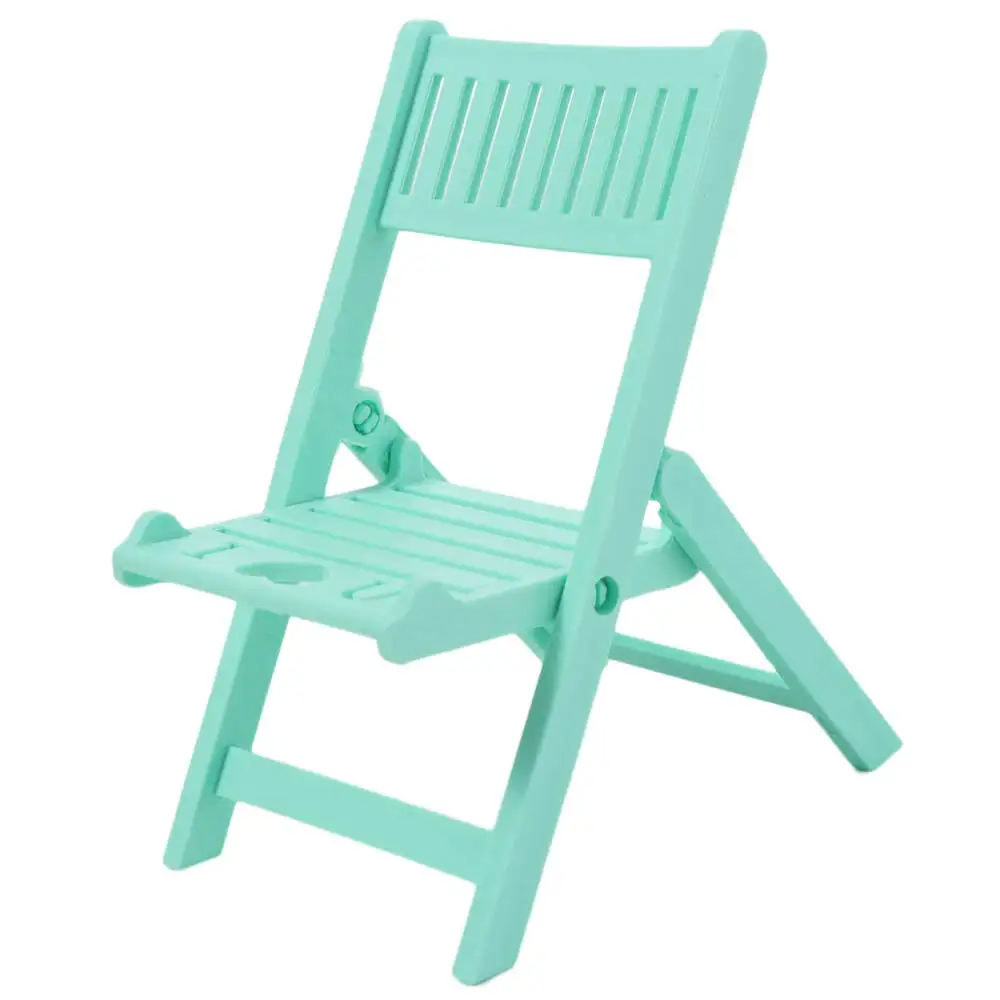

Plastic Cellphone Stand Multi-functional Desk Decor Chair Shape Phone Holer Folding Portable Cell Phone Bracket Girl Student