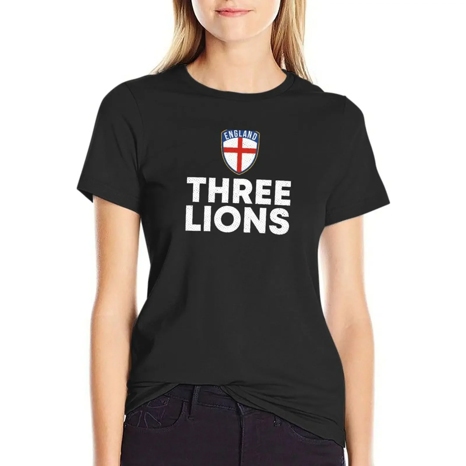 

Three Lions England T-Shirt aesthetic clothes oversized cute clothes graphics new edition t shirts for Women