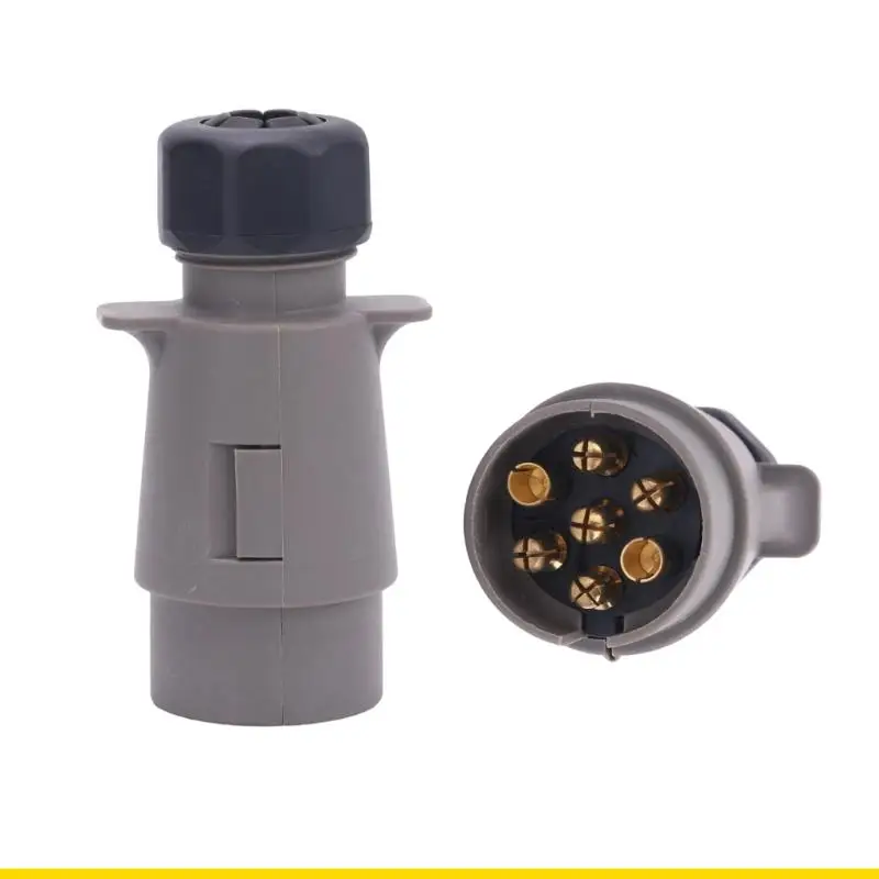 SZCH 7-Way 12V Trail Connector Plug for Trailers Basic Lighting Circuit