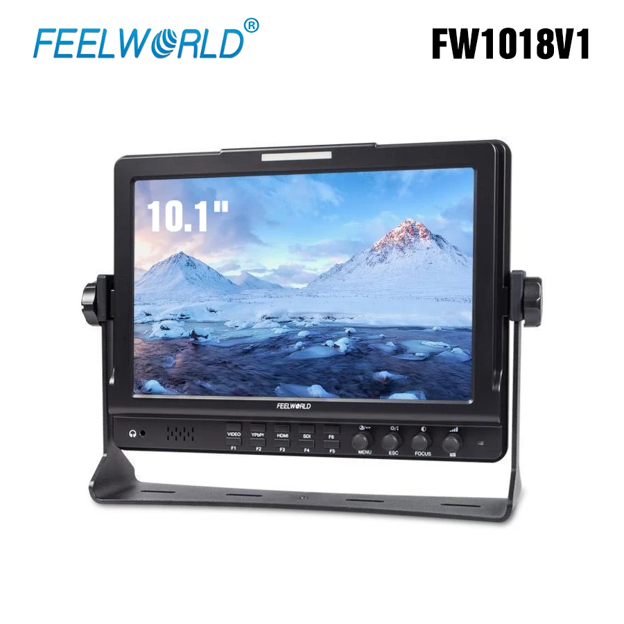 

FEELWORLD FW1018V1 10.1-inch Camera Field Monitor 4K HDMI LCD Display Full HD 1920x1200 for DSLR Video Movie Shooting Stablizer