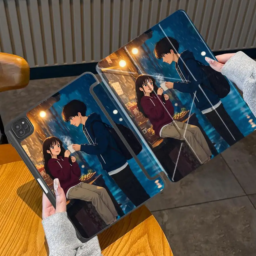 Tablet Case For iPad Mini 6 7 Pro 11th 10th 9th 8th 7th 12.9inch Air 4 5 M3 M2 1 2 M4 11inch 2025 Holder Cover Couple