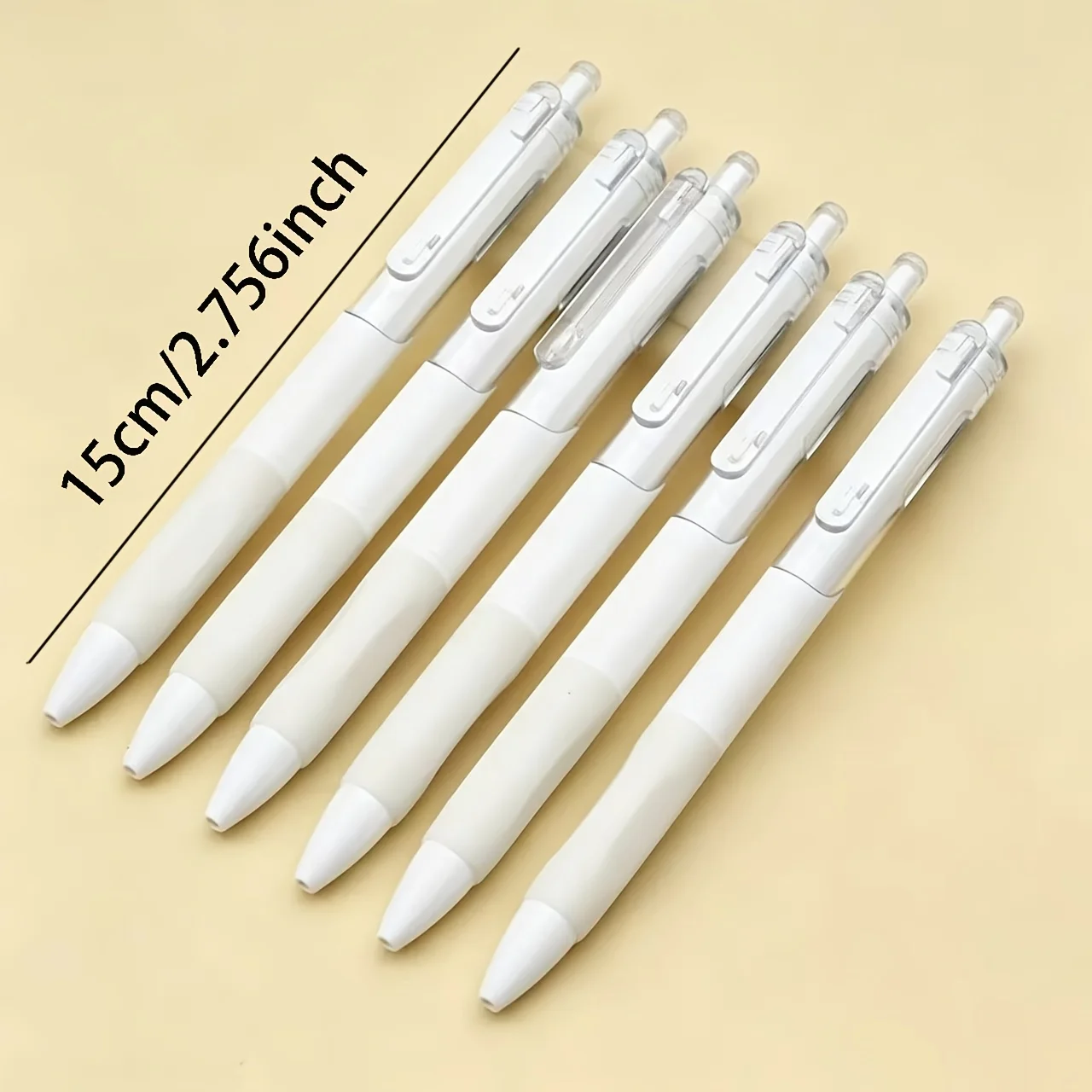 Head concise white pen, black print gender-neutral pen, student brush questions, carbon fiber pen, writing ballpoint pen