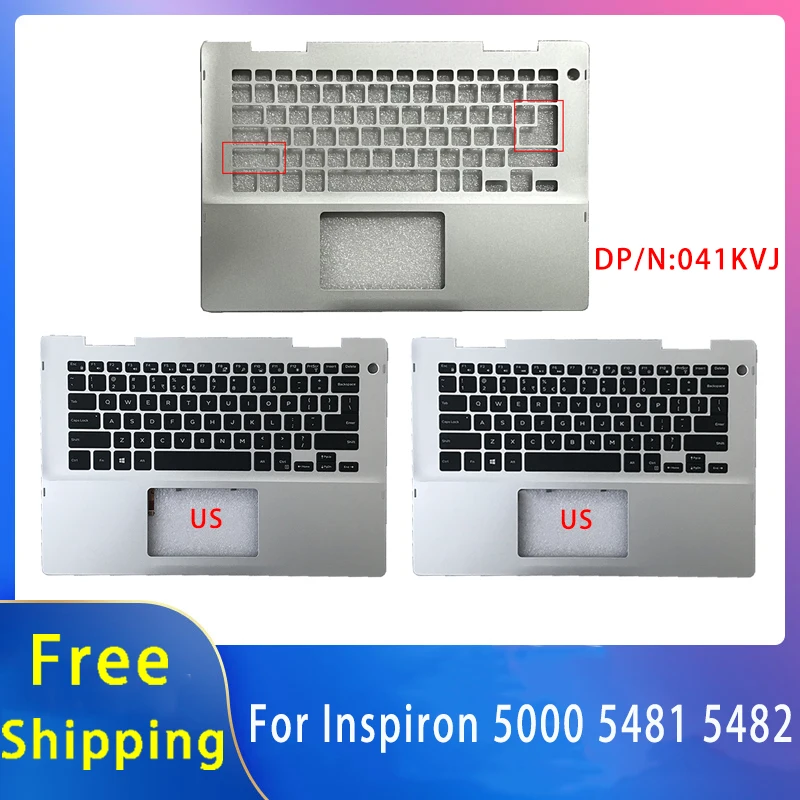 

Новинка для Dell Inspiron 5000 5481 5482; аксессуары для ноутбуков, упор для рук или английская клавиатура 041KVJ