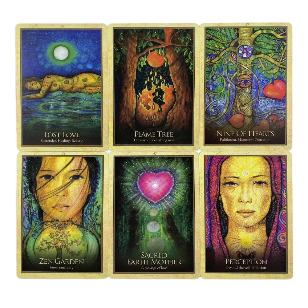 Gaia Oracle Cards A 45 Tarot English Visions Divination Edition Deck Borad Playing Games