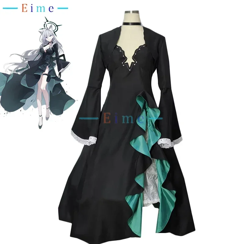 

Sunaokami Shiroko Dress Game Blue Archive Cosplay Costume Cute Party Suit Halloween Carnival Uniforms Anime Clothing Custom Made