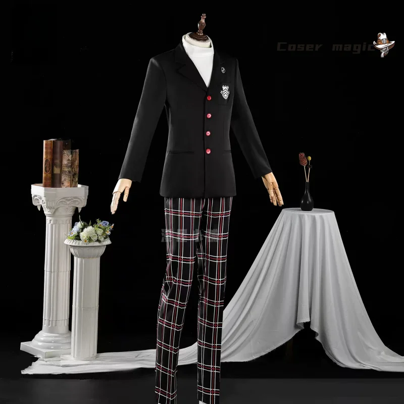 لعبة شخصية 5 Amamiya Ren أزياء تنكرية موحدة للهالوين كرنفال حفلة عيد الميلاد لعب الأدوار الملابس الملابس