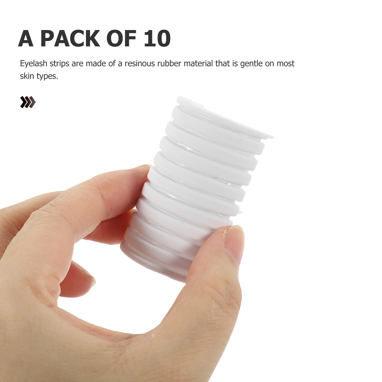 

3 Boxes Resin Rubber Self-Adhesive Lash Strips False Eyelash Replacement Lash Glue Replacement Quick Application Natural Look