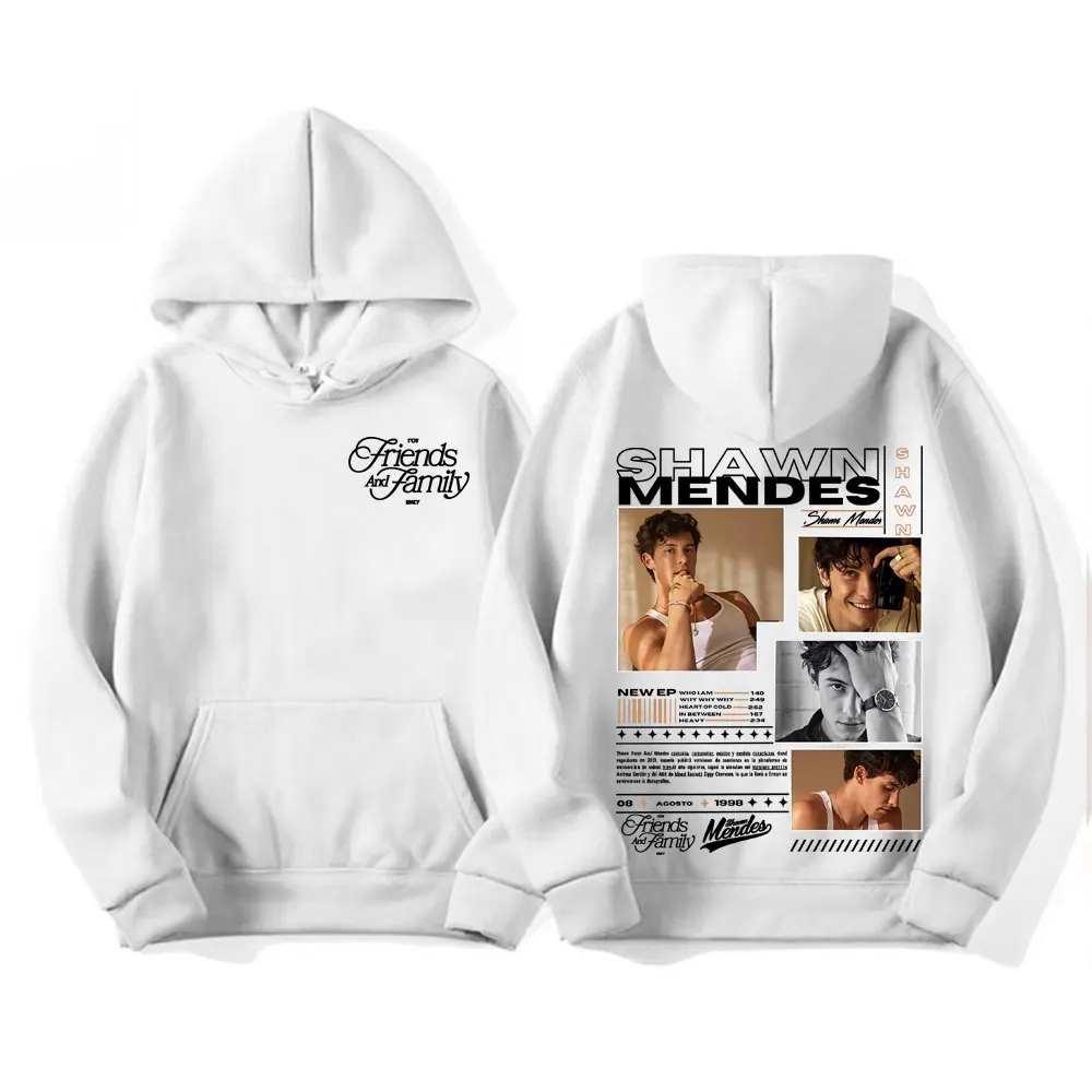 شون مينديز ألبوم جولة 2025 غطاء هوديي الرجال النساء شارع العليا الهيب هوب طويلة الأكمام البلوفرات عالية الجودة Bodywarmer البلوز