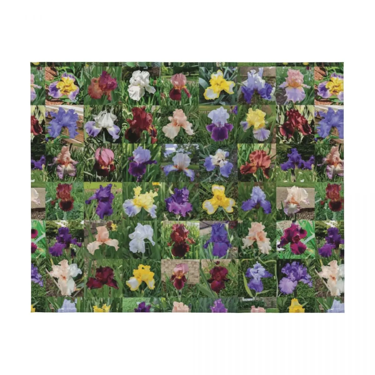 بطانية Aunt Bev's Iris Garden Throw Blanket Furrys الأربعاء، بطانيات الهالوين #2