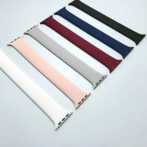 Solo loop Strap for Apple Watch Band 44mm 46mm 45mm 40 41 42mm 49mm Silicone bracelet correa iwatch series 10 9 6 57 8 SE Ultra