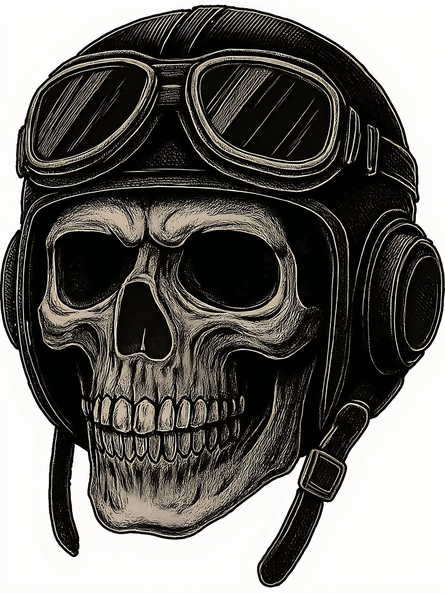 

Personality Decor Skull Helmet Sticker Cover Scratches Ecal Sticker Happy Camping Rv Car Windows Windshi