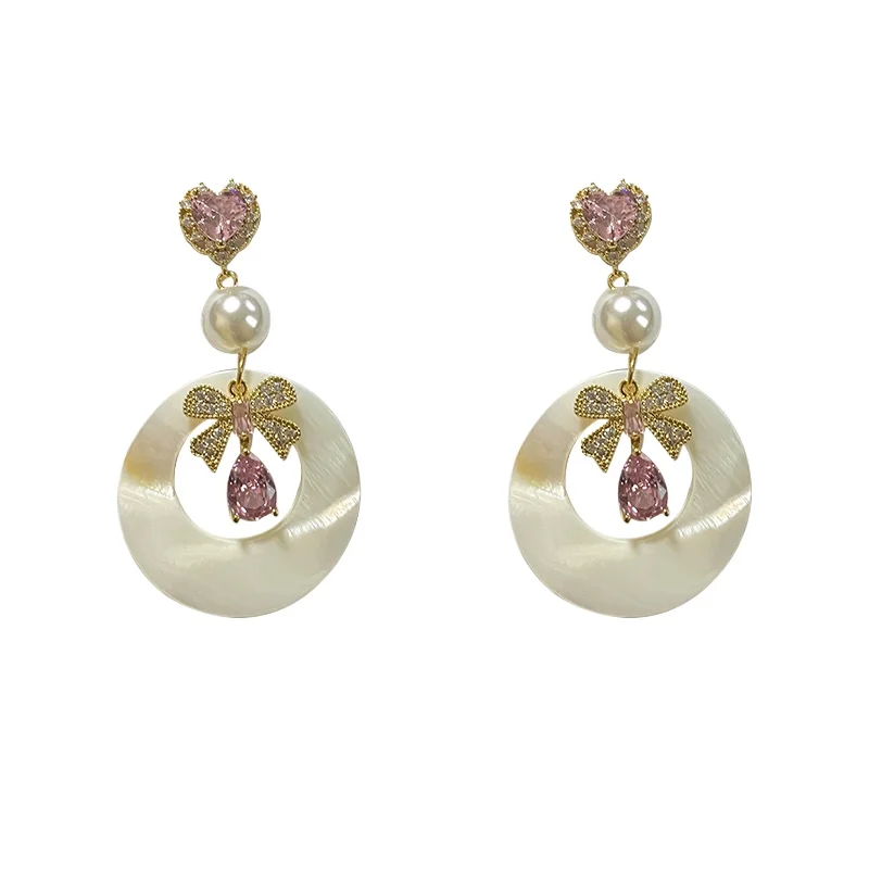 

Light luxury retro vacation beach temperament earrings New Chinese ethnic style exquisite long earrings