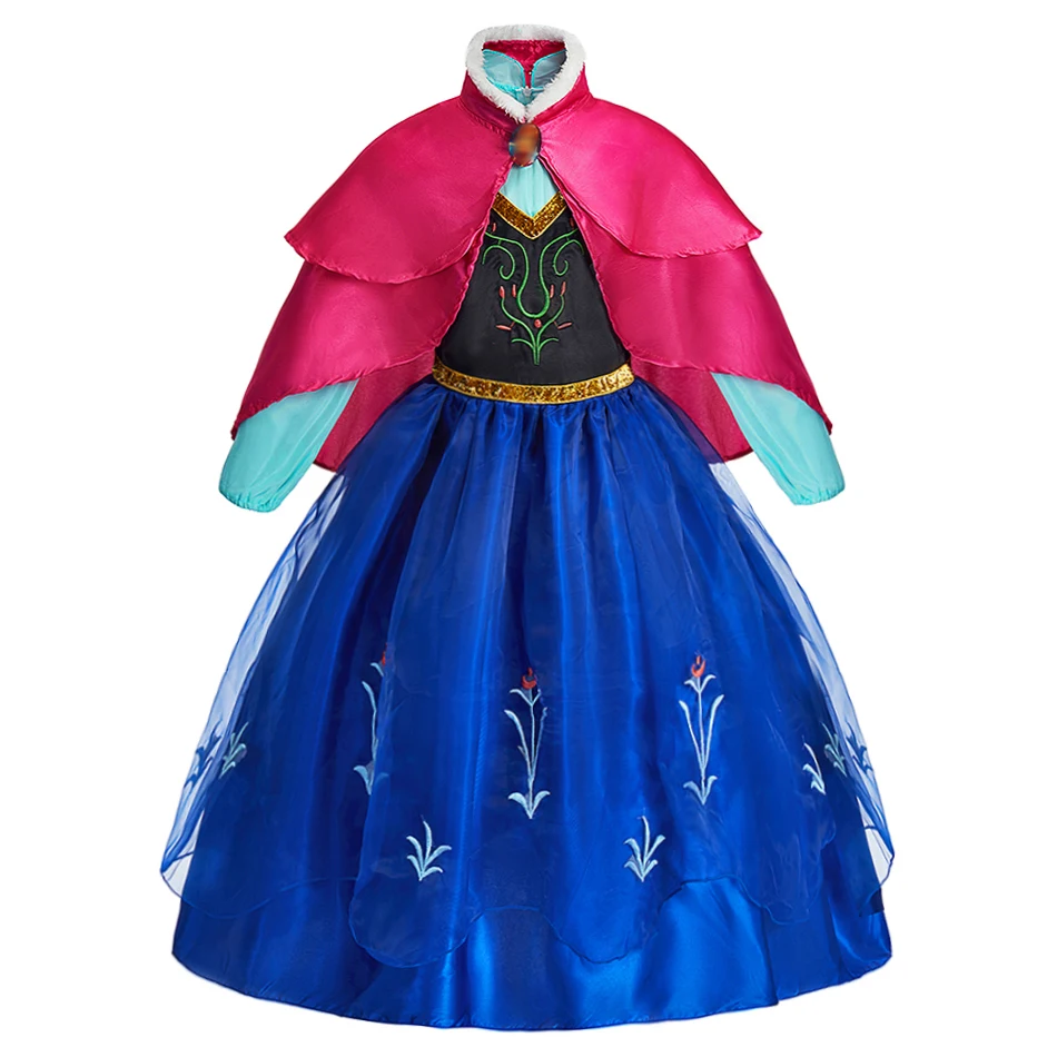 فساتين أميرات إلسا للهالوين للأطفال، أزياء حورية البحر للفتيات، ملابس تنكرية سنو وايت بيل، فستان حفلة عيد الميلاد