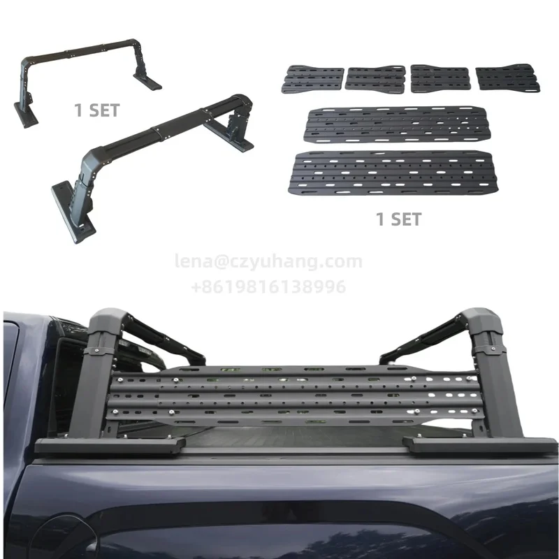 Universal Pickup Roll bar with Expand Rack Universal Truck Bed Rack for Tacoma Tundra F-150 RAM Silverado Ranger Hilux D-MAX