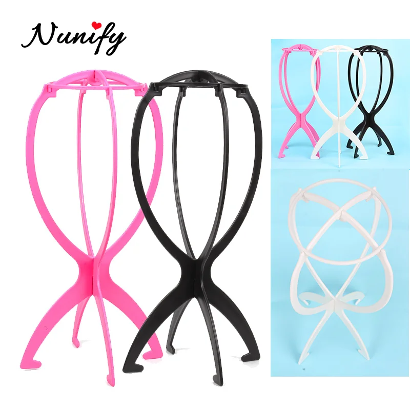 Wig Stand For Wigs Collapsible Portable Wig Holder Durable Wig Display And Dryer 1Pcs/Lot Hanging Plastic Stand Hair Tools