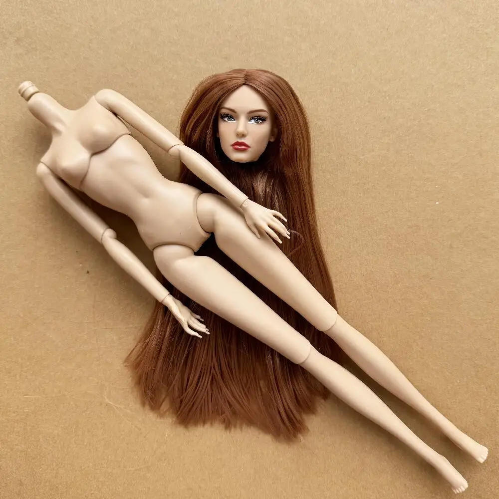 1/6 Maßstab Super-Modell-Puppe mit Gelenken, Beweglichem Körper, Weißer, Beiger, Braunem Hautton, Weibliche Modepuppe zum Spielen und Verschenken