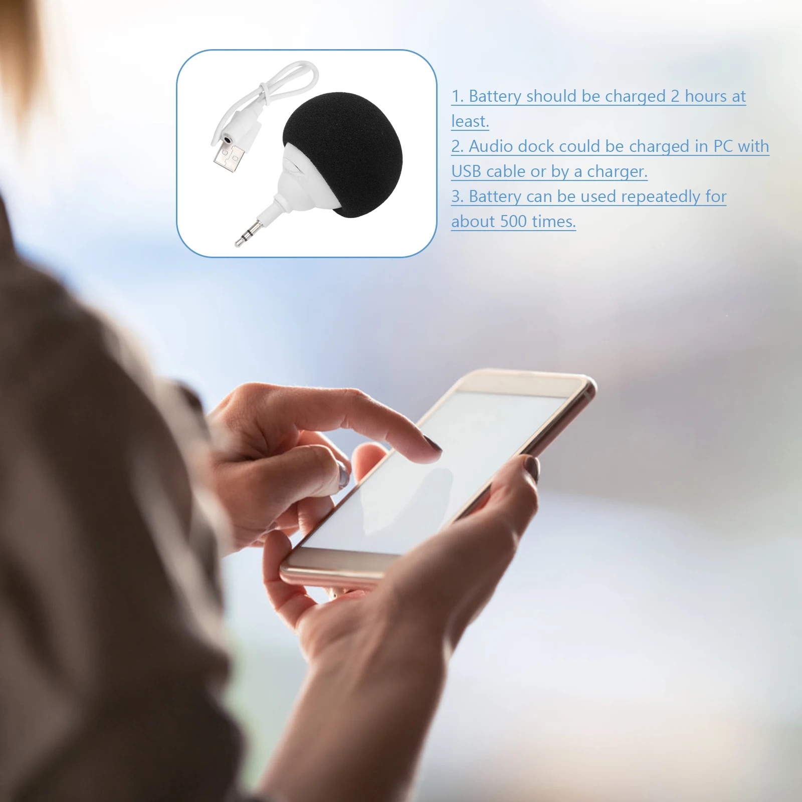 

Wired Mini Speaker Speakers Player for Smartphone Cell Tiny Sponge Balloon Style