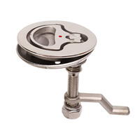 Boat Cam Door Latch Stainless Steel Adjustable Floor Buckle Handle With Back Plate For Marine Yacht