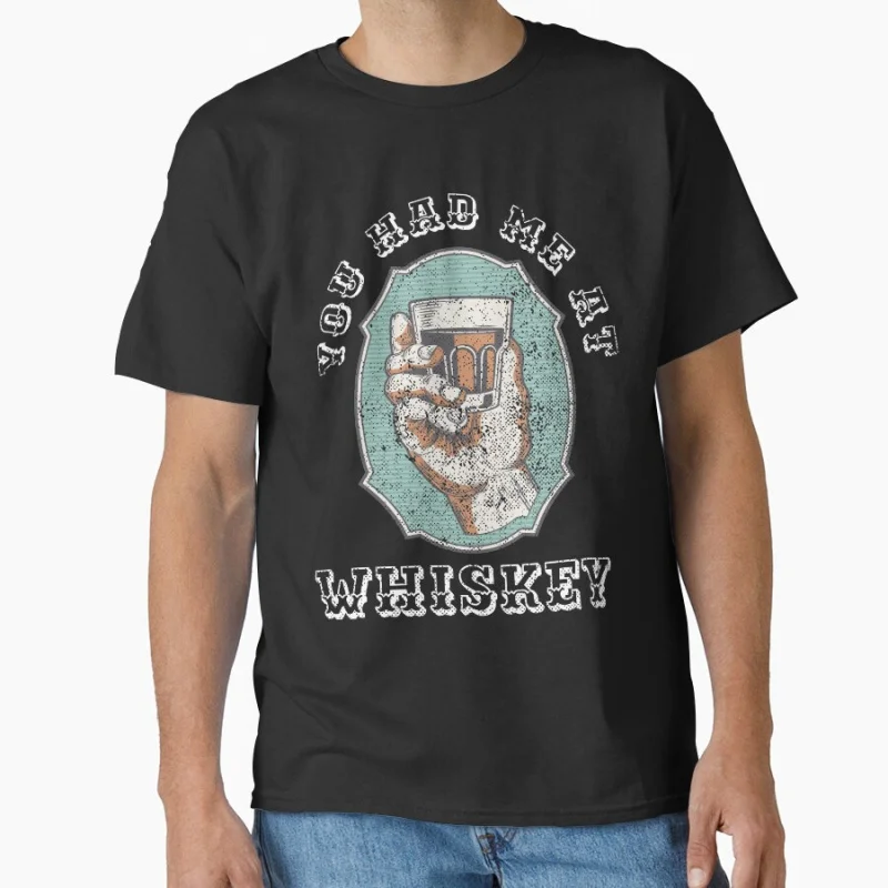 

You Had Me At Whiskey Funny whisky lover design Short-sleeve crewneck T-shirt for men large size Adult Tops S-6xl