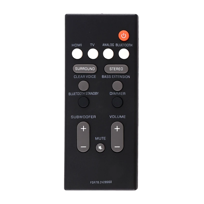 Accessories Remote Control FSR78 ZV28960 For Yamaha YAS-106 YAS-207 ATS-1060 YAS-107 ATS-1070 Bluetooth Soundbar System