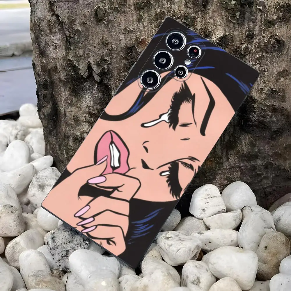 Sad Comic Girl Phone Case For Samsung S26 S25 Edge S24 S23 S22 Ultra Plus Fe A57 A37 A17 A56 5G Silicon Cover
