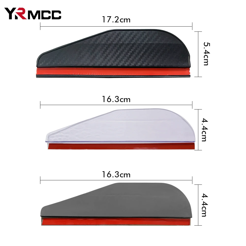 2PCS Carbon Fiber Sun Visor Shade Cover Car Rearview Mirror Rain Eyebrow Protector Clear Vision for Rain Car Mirror Accessories