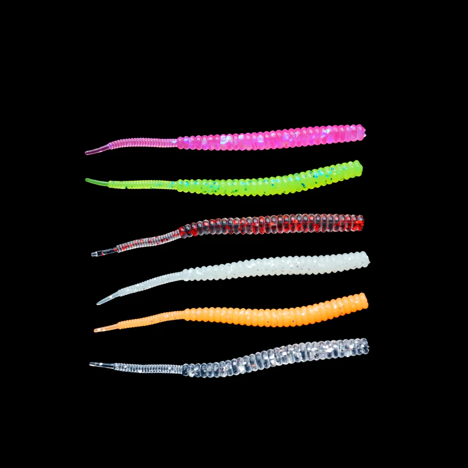 

10Pcs HOT soft bait 50mm 60mm fishing lures Pesca carp fishing bass lure Isca artificial Wobblers Worm Baits