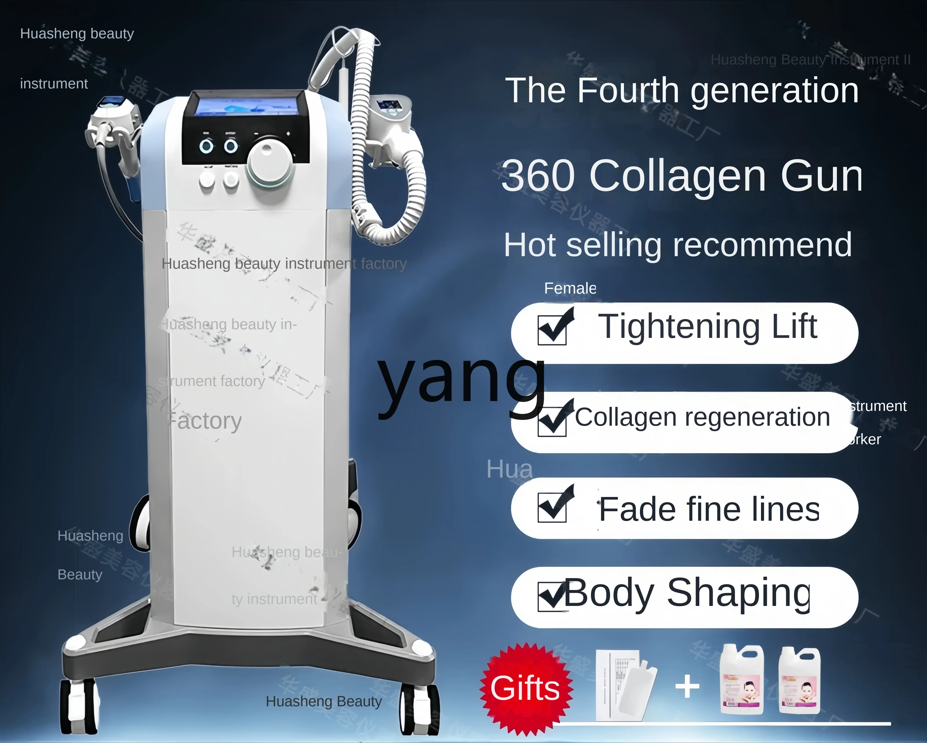 Yjq collagen gun, face lift device, anti-aging and light lines, special for facial shaping and beauty salons