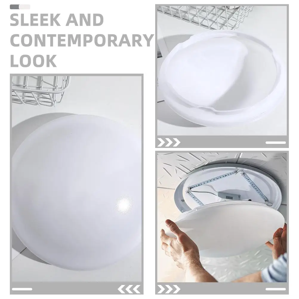 2 Pcs Ceiling Lamp Shade Light Fixture Covers Lampshade Plastic Replacement for