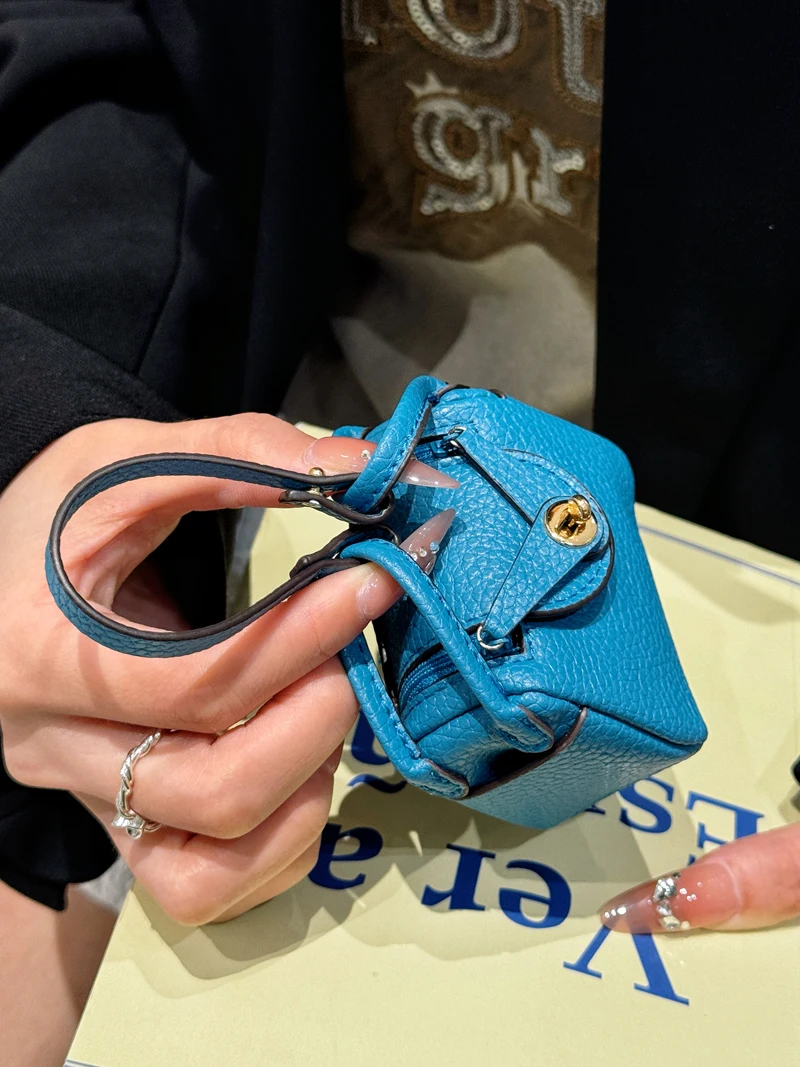 Mini Leather Fashion Bag For Airpods 4 3 2 Pro 2 Galaxy Buds 3/ 3Pro/ Buds FE 2Pro  Headphone Case Can Hold Other Small items