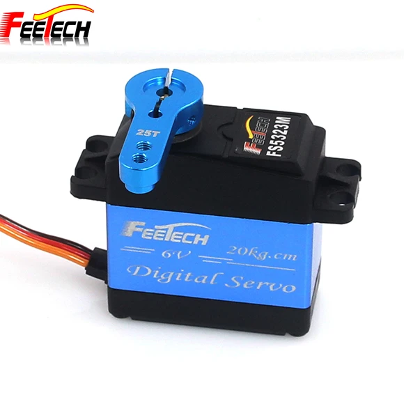 Waterproof 6V 20Kg Metal Gear 180 Degree Rc Servo Digital Servo Motor for Rc Parts Accs/robotis/robot Dog Cat Boat Robot Car