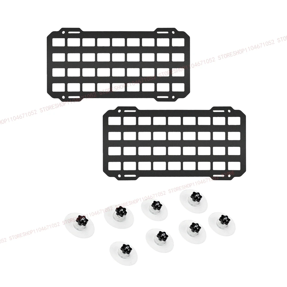 Auto-Fenster-Organizer, taktisches Molle-Panel für modulare Aufbewahrung, universell für Pickup-Trucks, Heckklappe, ABS-Legierung, Innenraum – Detail 6