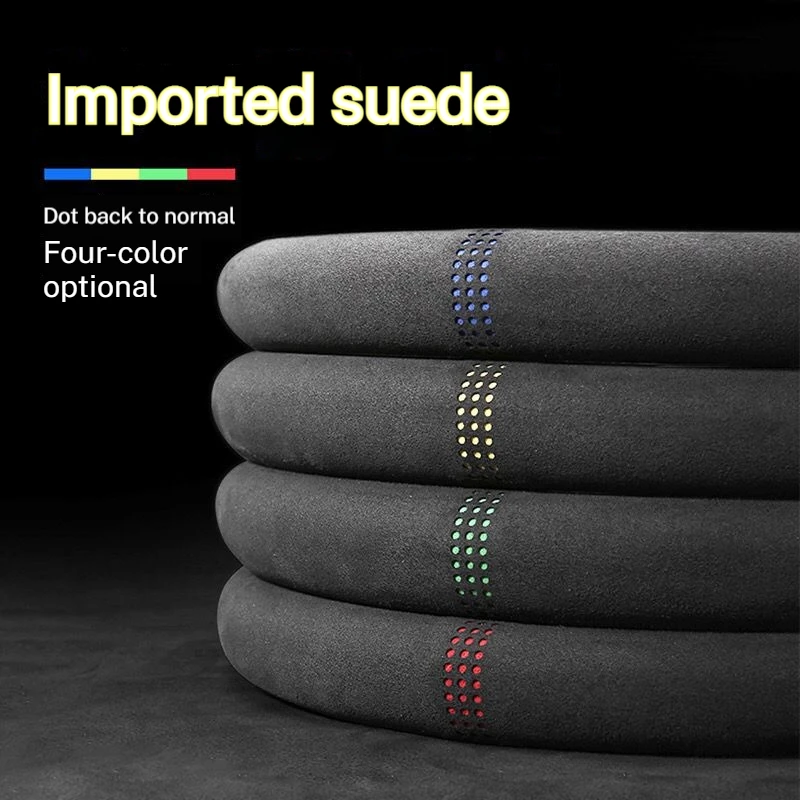 

Suede car steering wheel cover, all-season universal type, suede handle cover, anti-slip, sweat-absorbing and breathable
