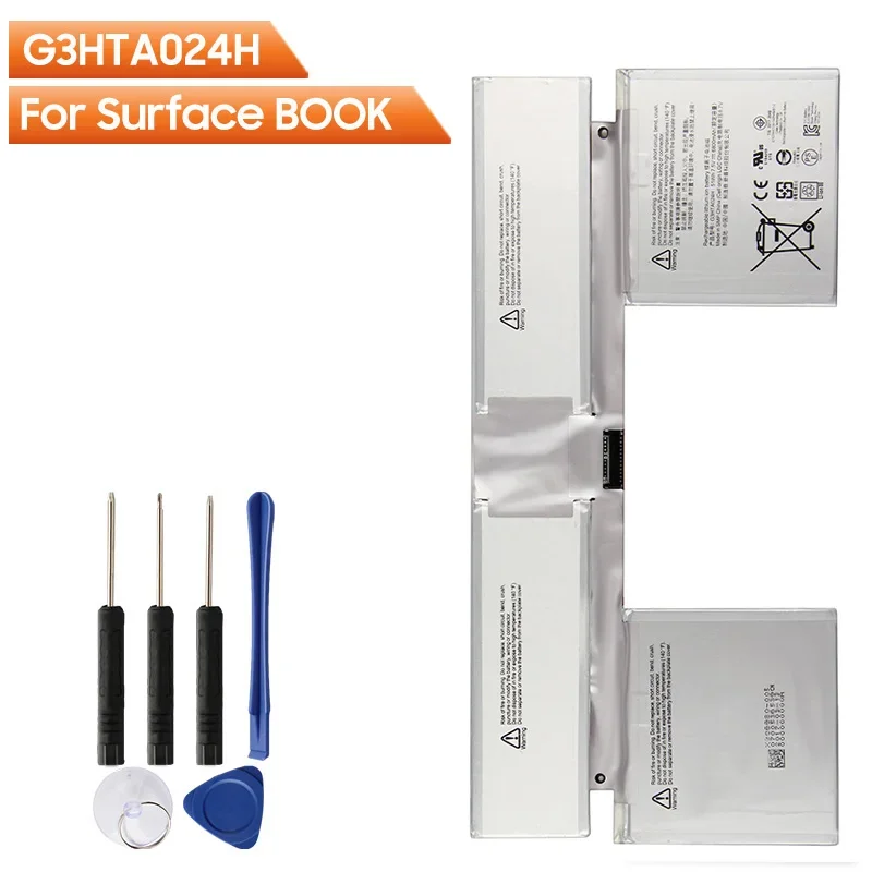 G3HTA024H Replacement Battery For Microsoft Surface BOOK G3HTA023H Rechargeable Battery 6800mAh With Free Tools