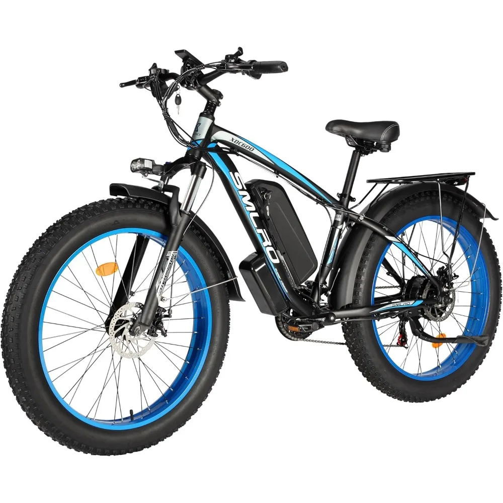 

Электрический велосипед для взрослых, Ebike Fat Tire 1000 Вт (пик 1200 Вт), электрический горный велосипед до 31 миль в час