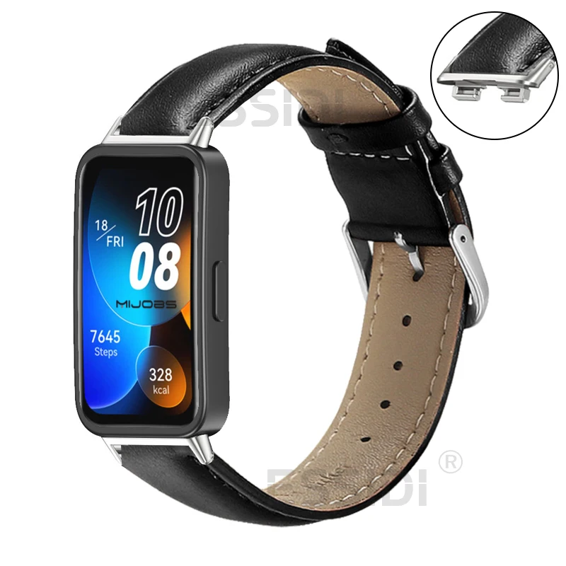 Leather Band For Huawei Band 8 Soft Women Men Watch Bracelet Strap Belt For Huawei Band 8 Loop