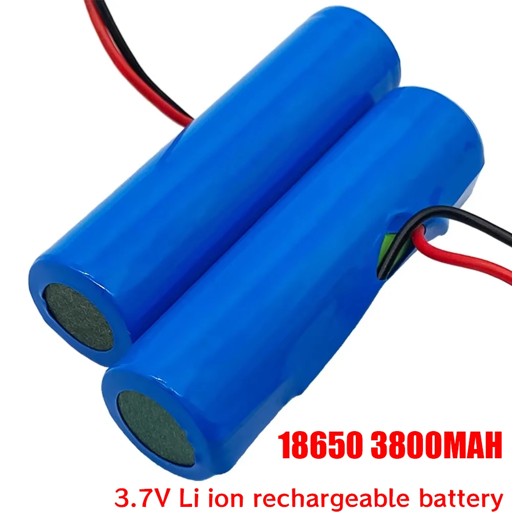 Batterie au lithium aste pour éclairage de secours, lumière LED de pêche, haut-parleur Bluetooth, ligne de bricolage, Eddie ion, 3.7 mAh, 18650 V, 3800