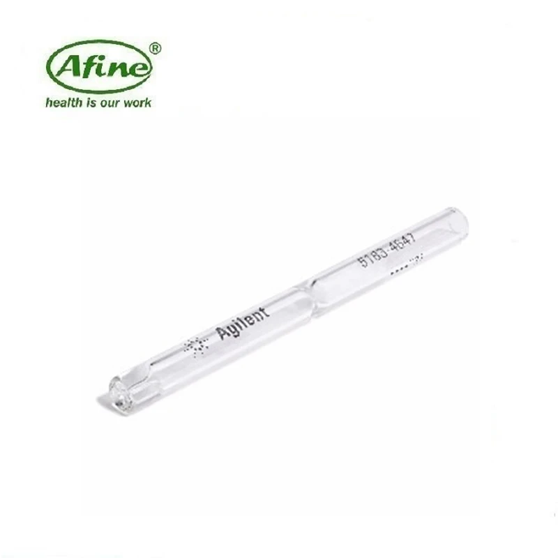 AFINE Agilent 5183-4647 Inlet liner, split, single taper, glass wool, deactivated, low pressure drop