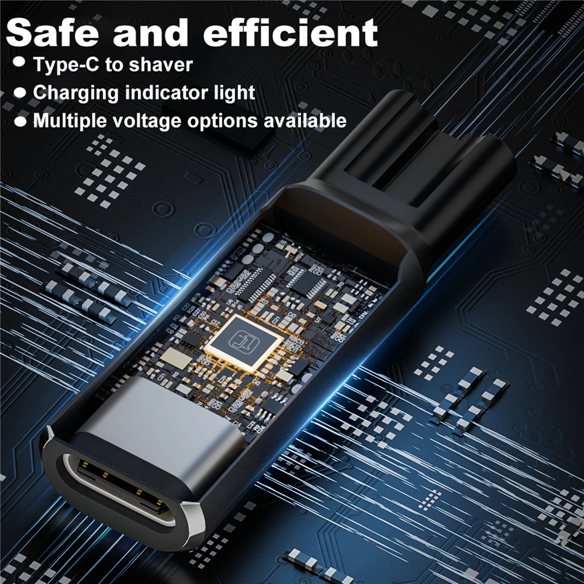 USB​ Type C PD to DC 4.3V 5V 8V 15V Power Adapter Converter for Philips Shaver Razor Electric Hair Clipper Fast Charge Connector