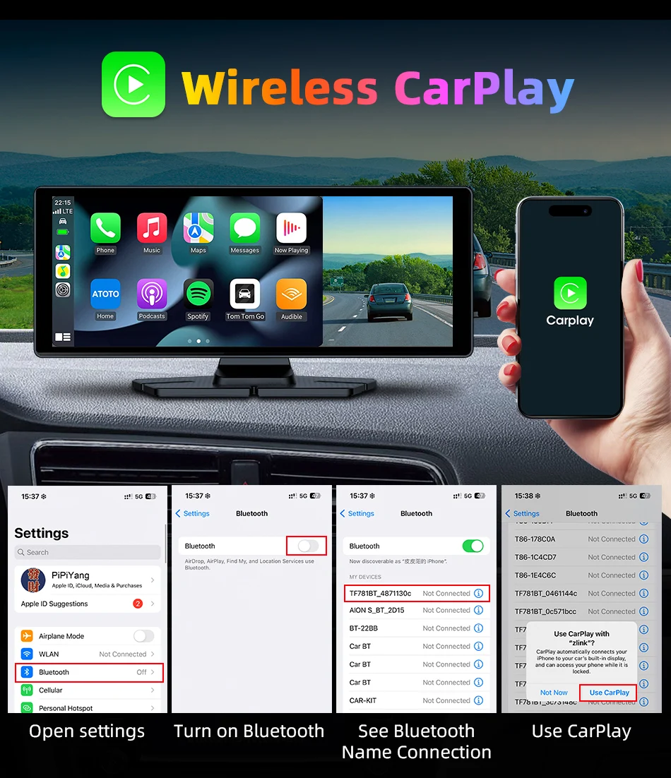 Apple Carplay Screen for Car, 10.26