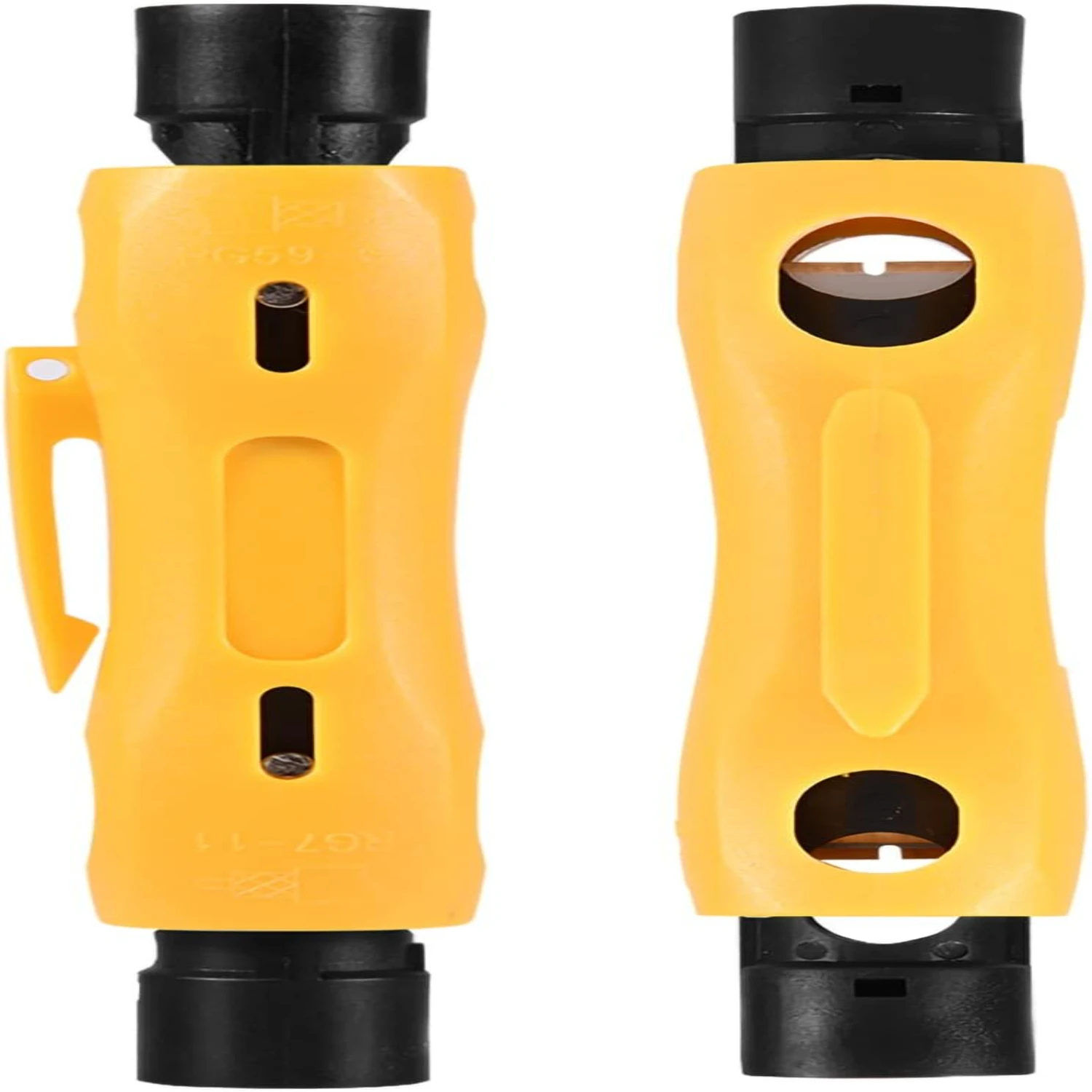 전기 기술자 및 DIY 매니아를 위한 고품질 다용도 양면 동축 와이어 스트리퍼 - 내구성이 뛰어난 전문가급 유틸리티