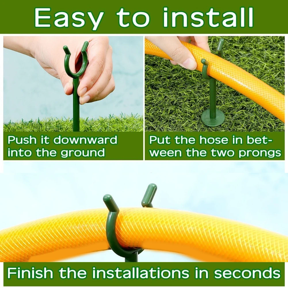 Support de tuyau d'arrosage, Guide d'arrosage, Support de tuyau pour tuyaux flexibles, accessoires de fixation de tuyau d'arrosage
