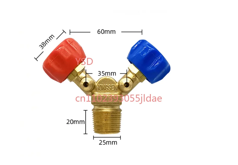 Explosion-Proof QF-13Y Refrigerant Recovery Special Valve High & Low Pressure Y Horn Valve Switch