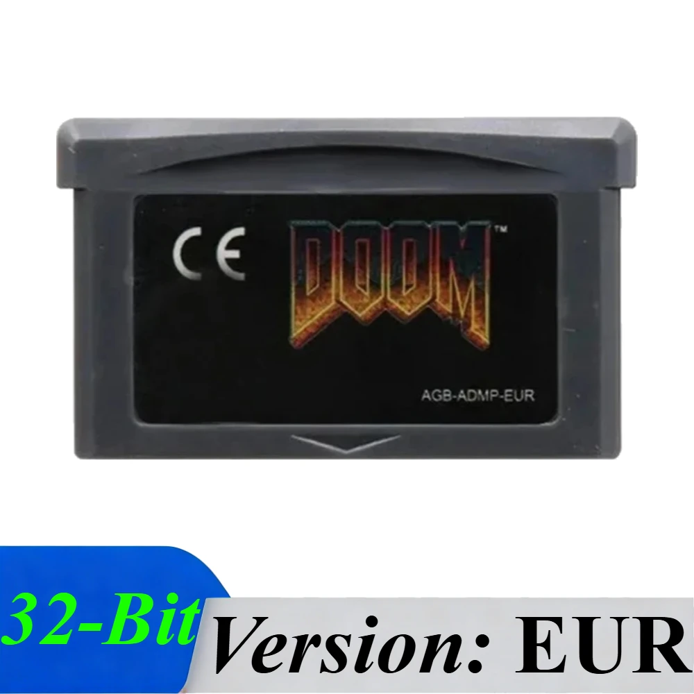 EUR/USA GBA Game Cartridge Doom Series Game Cartridge 32-Bit Video Game Console Card DOOM 1 DOOM 2 for GBA GBASP NDSL