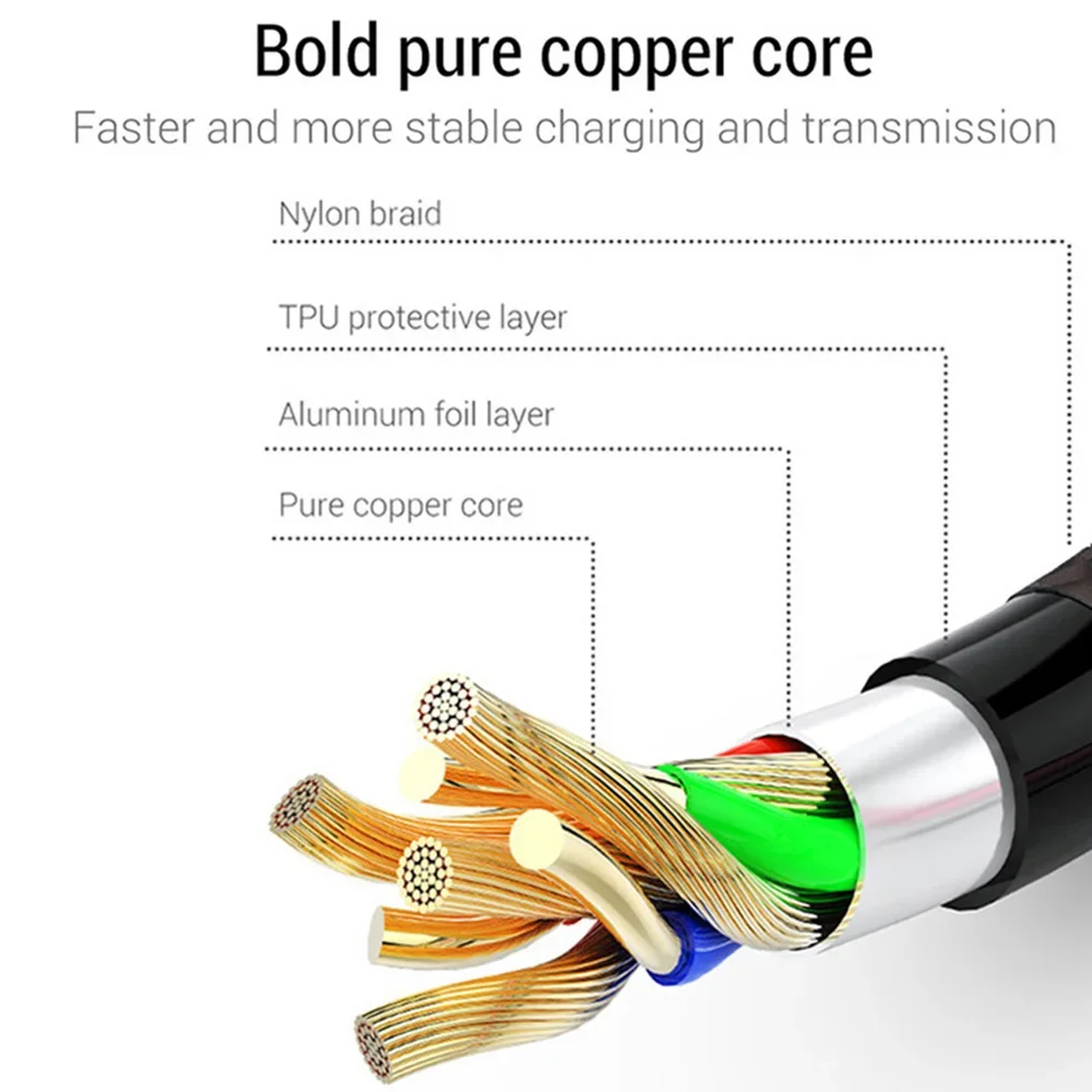 كابل USB آيفون 5 6 7 8 Plus X XS XR 11 12 13 14 Pro Max SE 1m 2m 3m طويل 25 سنتيمتر 50 سنتيمتر قصيرة iOS شاحن البيانات الحبل شحن سريع