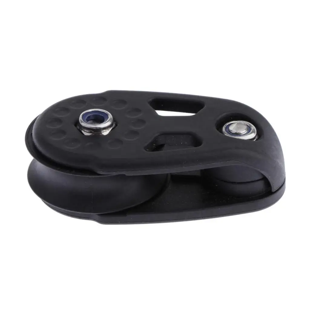 Single Nylon Pulley Block Sheave Marine Grade Metal Boat Pulley Tools for Kayak Canoe Anchor System Installation