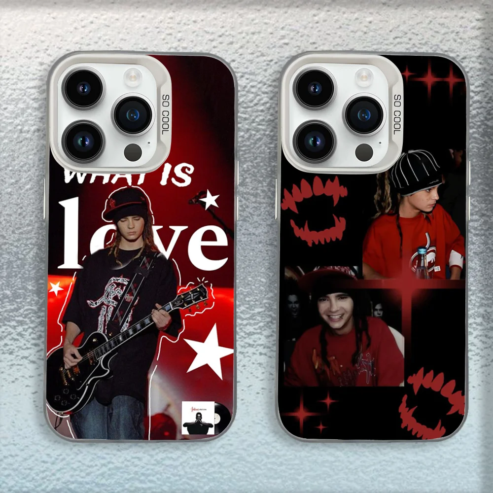 

Bill Tom Kaulitz Tokio Hotel Phone Case For iPhone 16,15,14,13,12,11,Mini,Pro,MAX White Matte Shockproof Cover