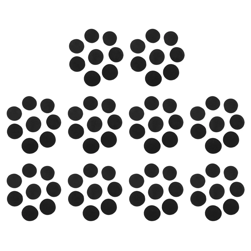 Espuma Earphone Pad Capas para Headset, substituição do fone de ouvido, preto, 40 Pair, 60 milímetros